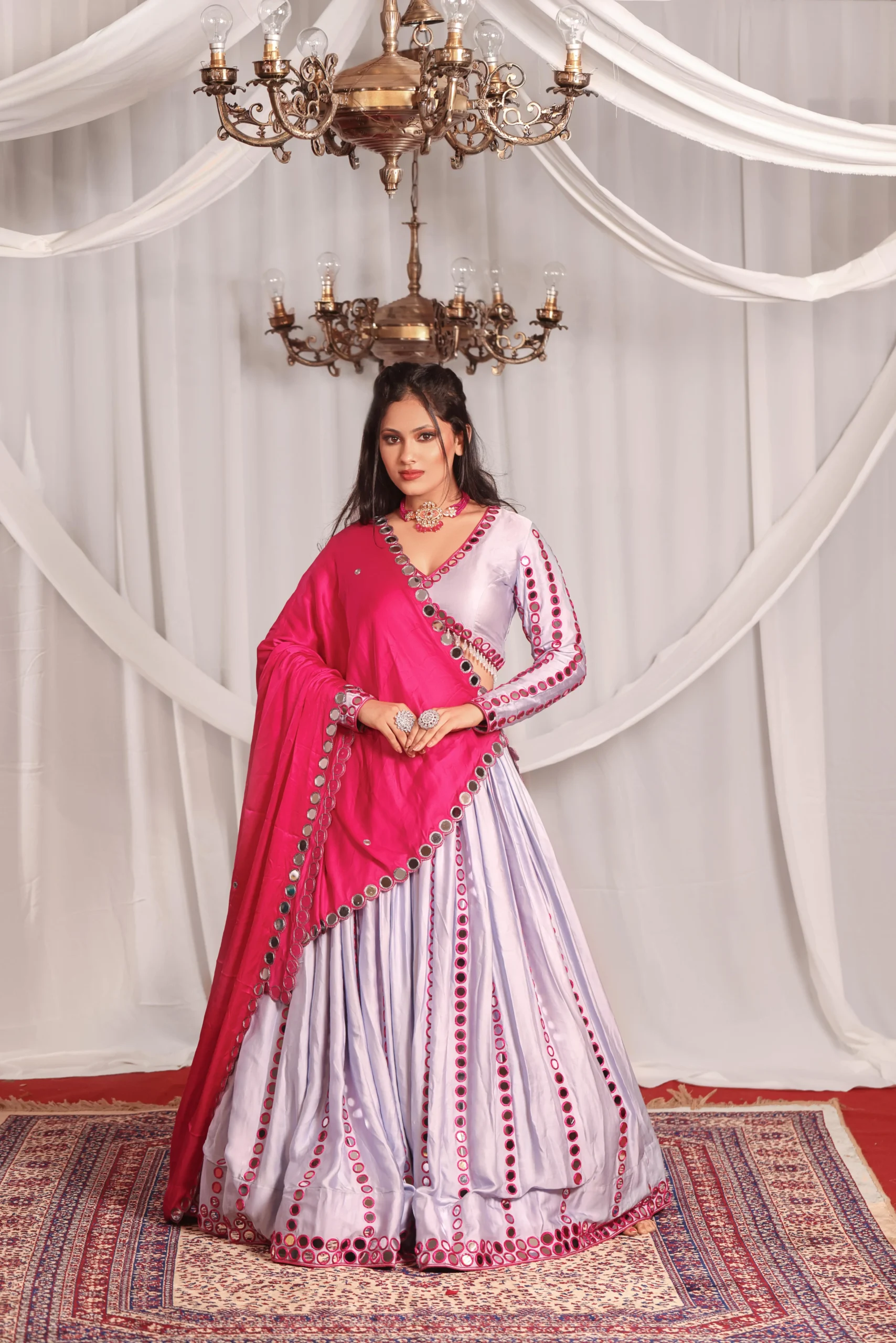 Mirror Work Chaniya choli